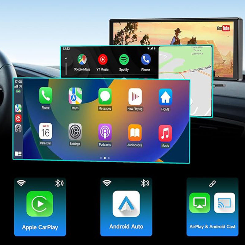 10,26-inch Full Touch Screen All-in-one Car Navigation Device Front And Rear Dual Recording HD Recording P Split Screen Display