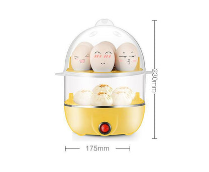 Multi-functional Egg Steamer Egg Boiler Double-layer Household Boiled Egg Fantastic Product Steamed Egg Mini Stainless Steel Breakfast Machine Cross-border