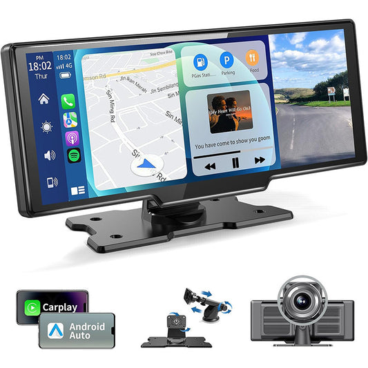 10,26-inch Full Touch Screen All-in-one Car Navigation Device Front And Rear Dual Recording HD Recording P Split Screen Display